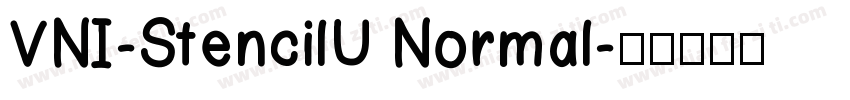 VNI-StencilU Normal字体转换